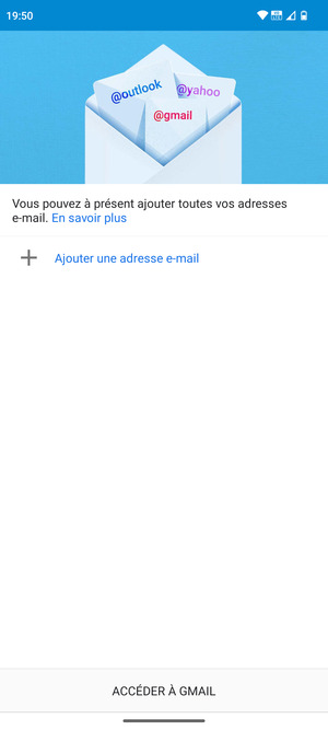 Sélectionnez Ajouter une adresse e-mail