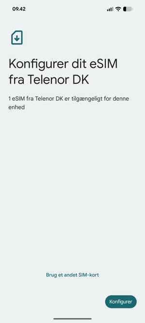 Vælg Konfigurer