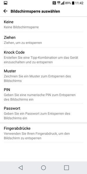 Wählen Sie Muster
