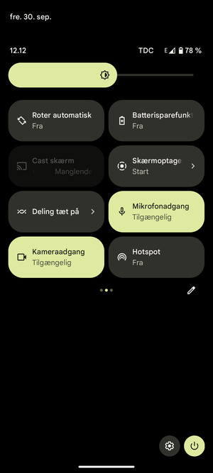 Vælg Batterisparefunktion