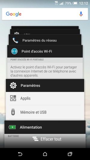 Sélectionnez Effacer tout pour fermer toutes les applications en cours d'exécution