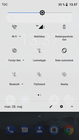 Slå Batterisparefunktion til