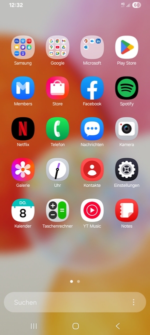 Wählen Sie Einstellungen
