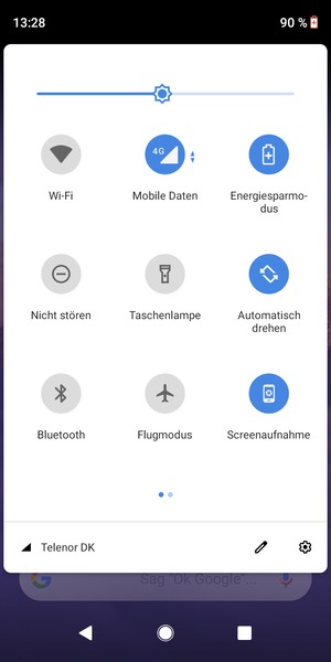 Wählen Sie die Einstellungen-Taste