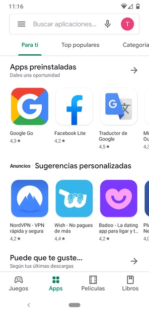 Seleccione la barra de Búsqueda
