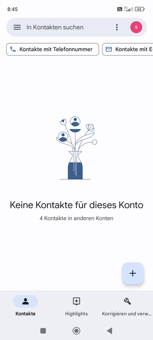 Wählen Sie Korrigieren und verwalten
