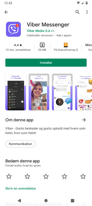 Vælg Installer
