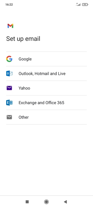 Select Exchange and Office 365