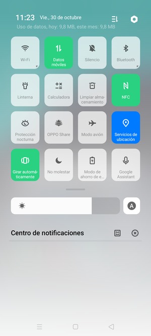 Desactive Servicios de ubicación