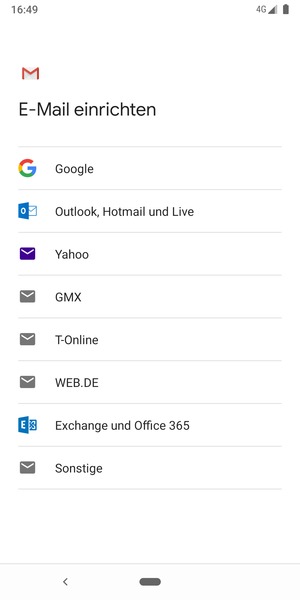 Wählen Sie Outlook, Hotmail und Live