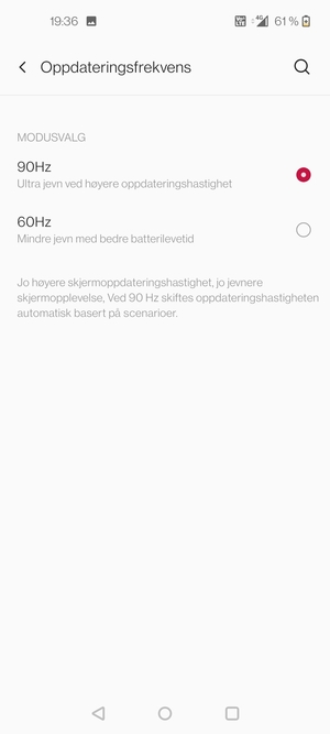 Velg 60Hz