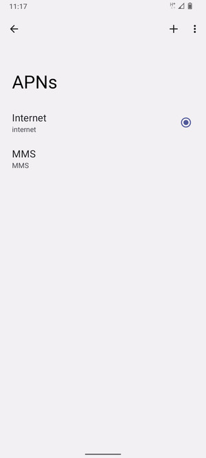 Select the Menu button