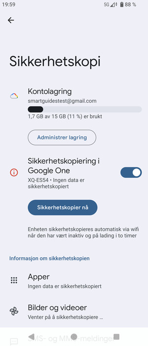 Velg Kontolagring