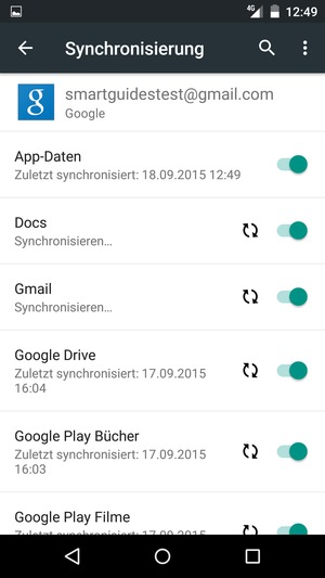 Ihre Daten werden synchronisiert