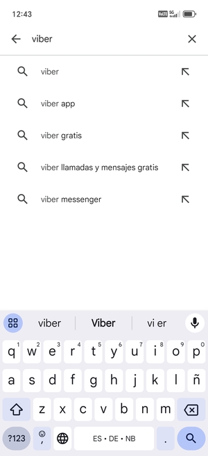 Introduzca el nombre de la aplicación y seleccione Buscar