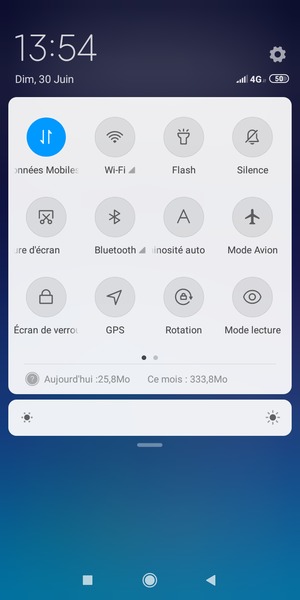 Régler la luminosité au niveau souhaité