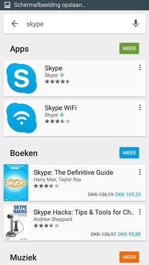 Selecteer de app