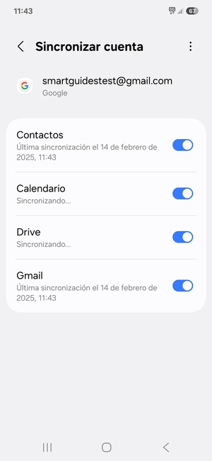 Su información será sincronizada