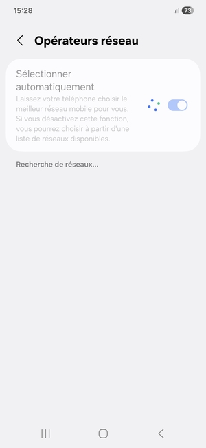 Veuillez attendre la fin de la recherche