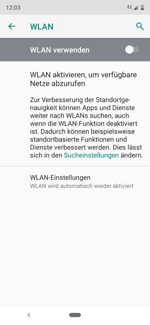 Schalten Sie WLAN ein