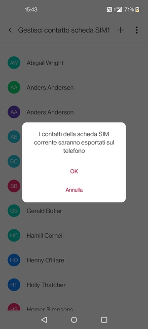 Seleziona OK