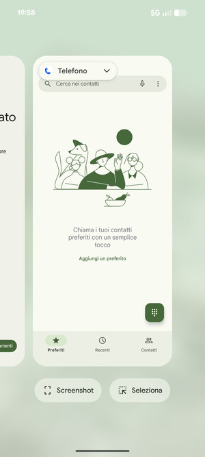 Scorri verso l'alto le app per chiuderle