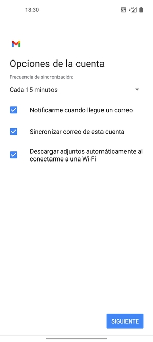 Seleccione SIGUIENTE