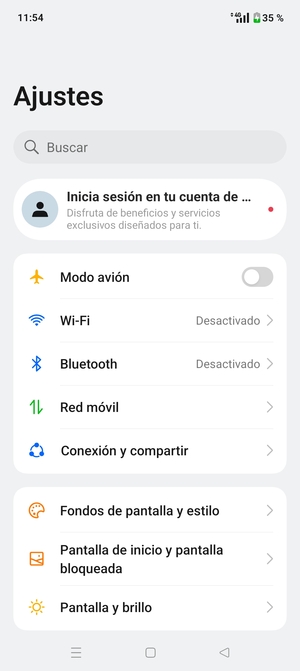 Seleccione Wi-Fi