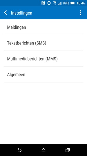 Selecteer Tekstberichten (SMS)
