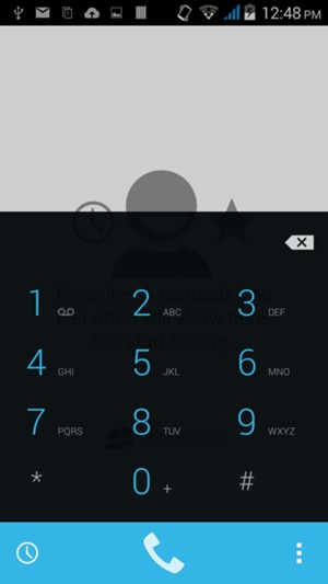 Press and hold the number 1