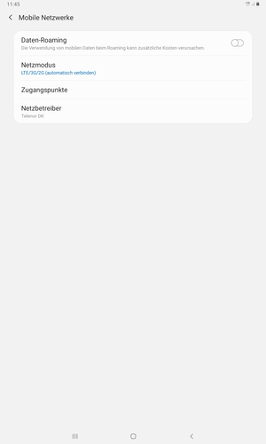 Um das Netzwerk zu wechseln, falls Probleme auftreten, wählen Sie Netzbetreiber