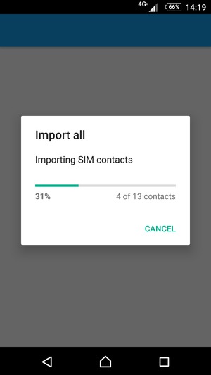Your contacts will be saved to your Google account and saved to your phone the next time Google is synced.