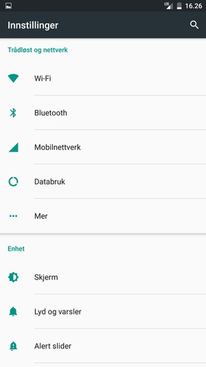 Velg Mobilnettverk