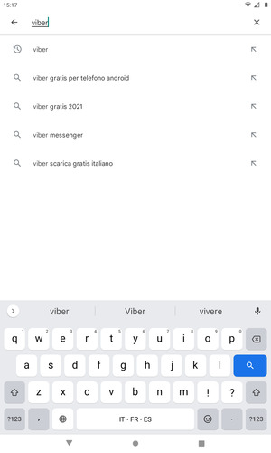 Inserisci il nome dell'app e seleziona Ricerca