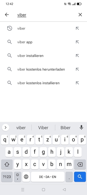 Geben Sie den Namen der App ein und wählen Sie Suchen
