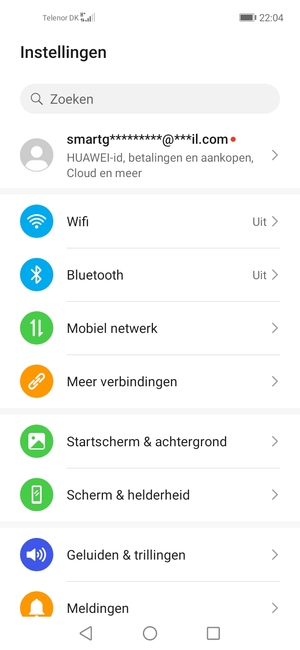 Selecteer Mobiel netwerk