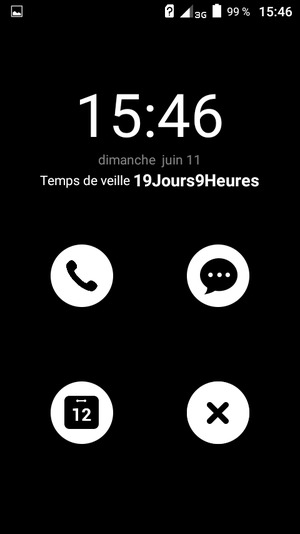 Pour désactiver le Mode à économie d'energie, sélectionnez X
