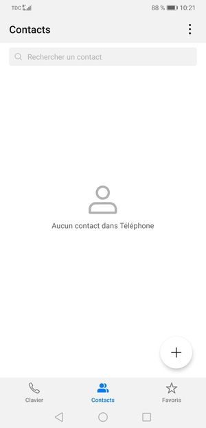 Sélectionnez le bouton du Menu