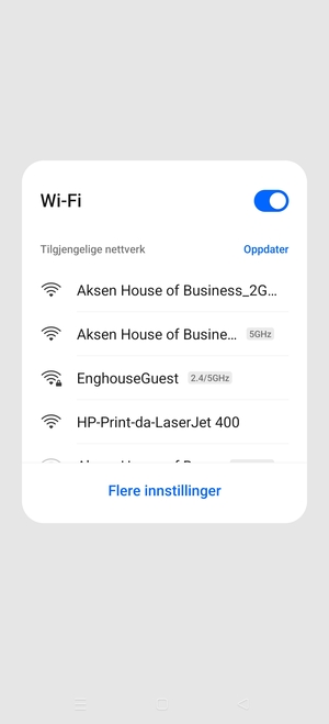 Slå av Wi-Fi