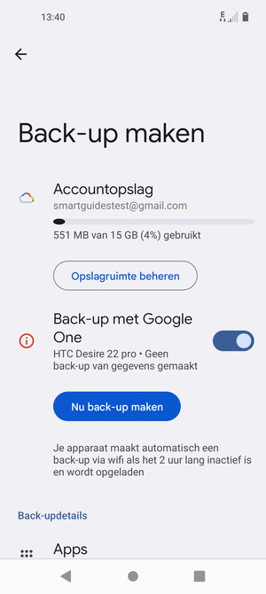 Selecteer Accountopslag