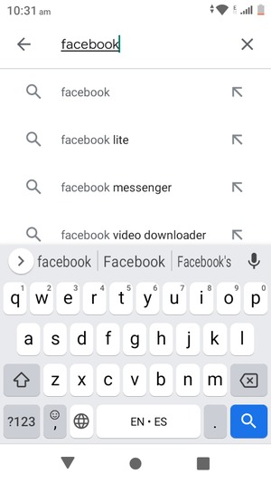 Enter the app name and select Search