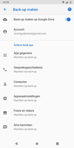 Selecteer Account
