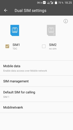 Vælg Mobilnetværk