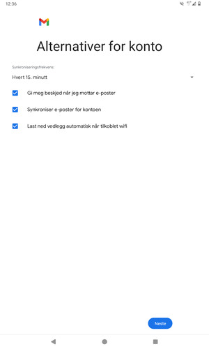 Velg Neste
