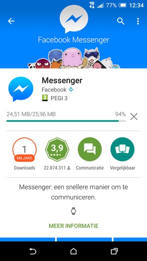 Wacht tot het installatieproces beëindigd is