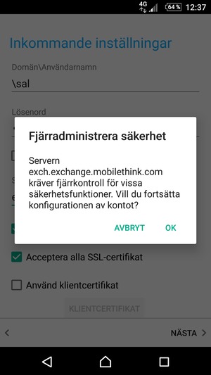 Välj OK