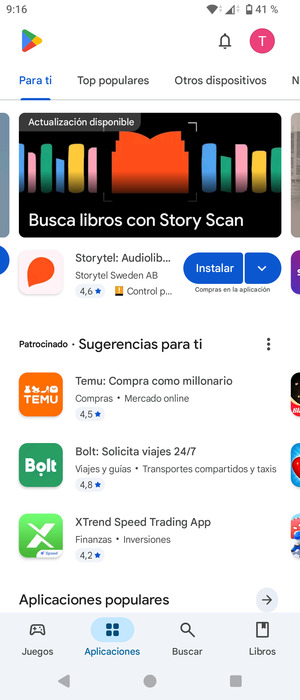 Seleccione Buscar