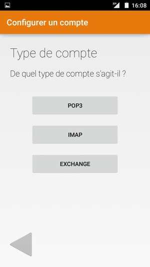 Sélectionnez EXCHANGE