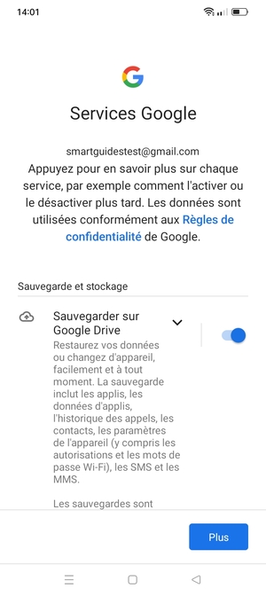 Sélectionnez Plus