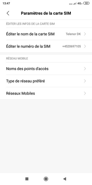 Sélectionnez Noms des points d'accès
